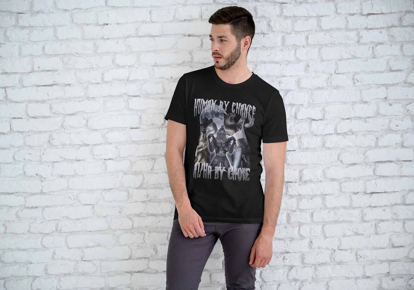 Aura Aesthetics™ 'Human by Chance, Alpha by Choice' T-Shirt